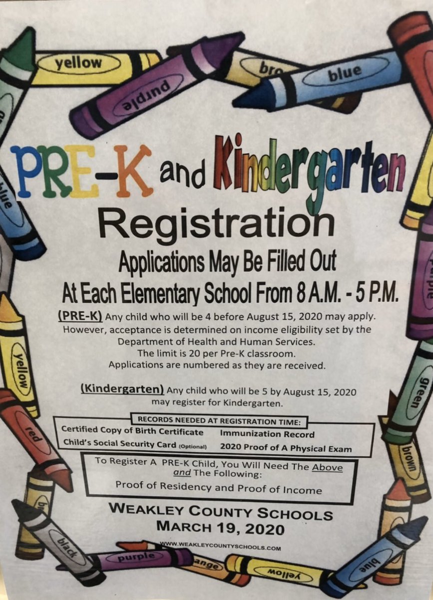 GleasonSchoolTN's tweet photo. PreK and K registration is quickly approaching on March 19th. We look forward to registering the next generation of Bulldogs! https://t.co/bslfpGxZ5R