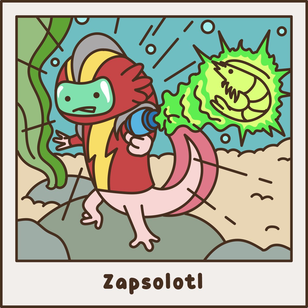JC_lovely's tweet photo. Day 27: Zapsolotl https://t.co/ShNYyU2y4D