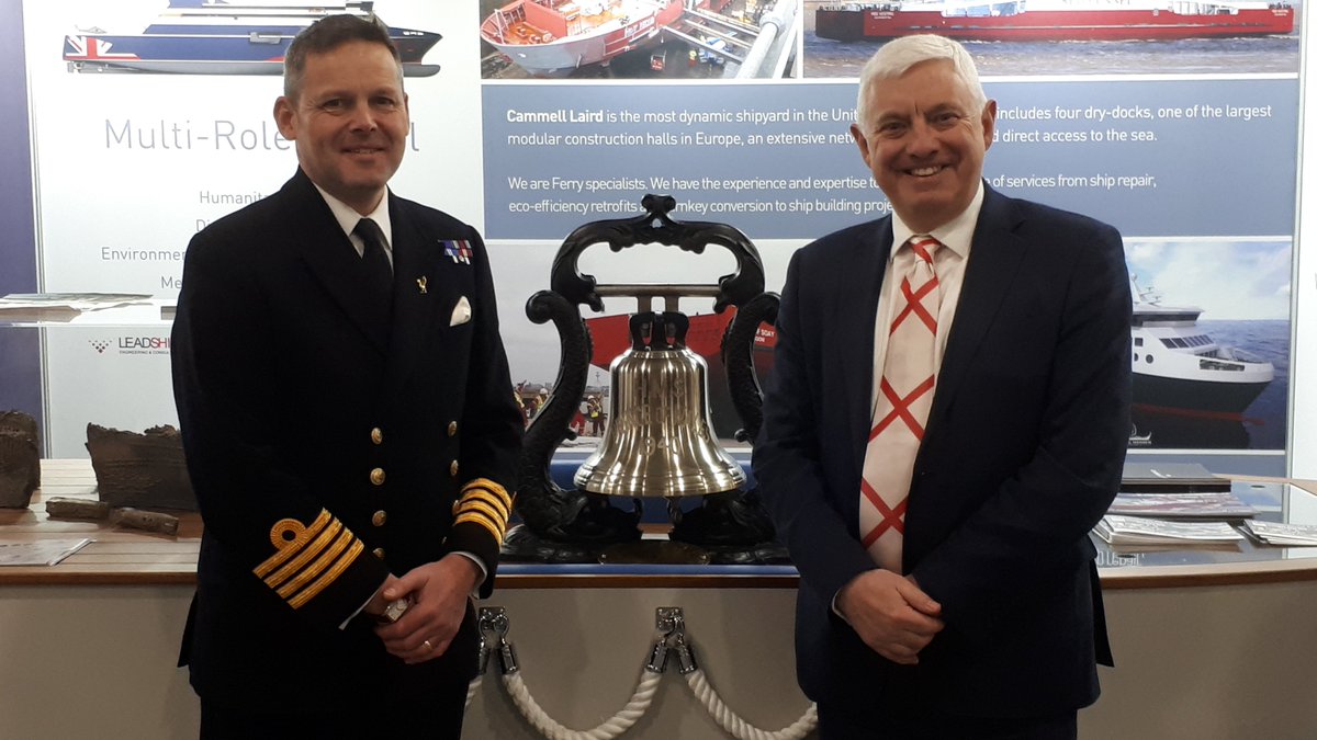CammellLaird's tweet photo. This week @CammellLaird officially presented the Ship's Company of @HMSPWLS with a special replica ship’s bell. It is an exact copy of the one lost and since recovered from her namesake – a WW2 battleship – which sank in 1941.

Discover the full story: https://t.co/1gKMtuSiIn https://t.co/wIIoMsUguP