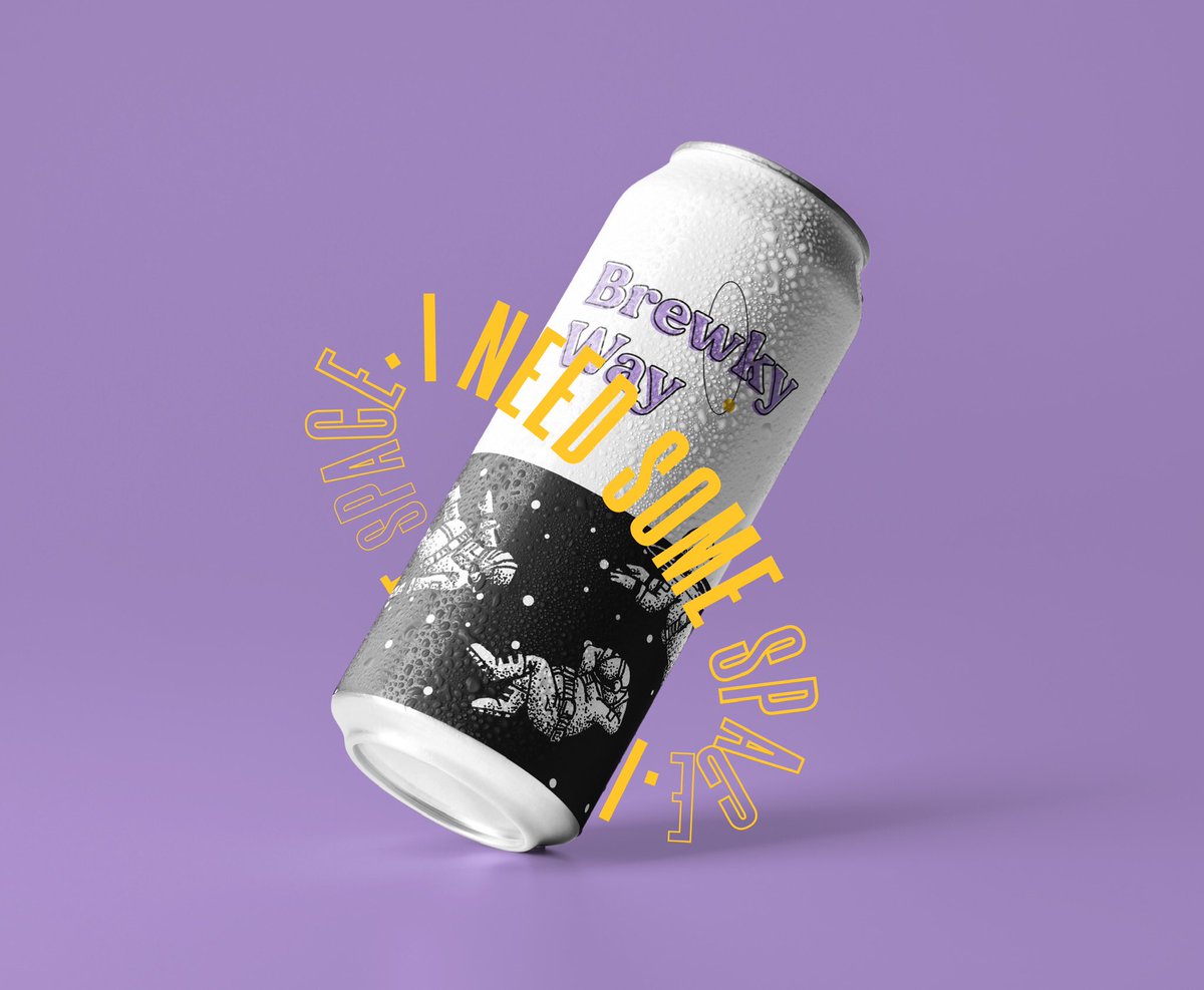 romancholbi's tweet photo. Proyecto de naming, diseño, ilustraciones y copy de la cerveza espacial Brewky Way. Con un estilo divertido y fresco.
#branding #packaging #beer https://t.co/razkVeLipB