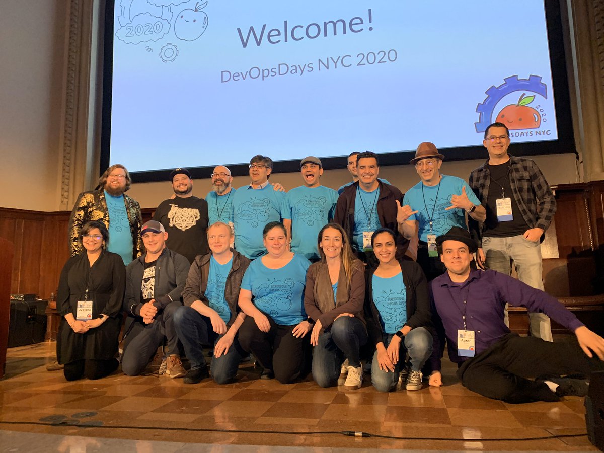 stefanamuller's tweet photo. We organized the heck out of #devopsdaysnyc. 20 speakers, 34 sponsors, 500 attendees, 51 open spaces, 23 volunteers, and a whole lot of fun. Thank you to everyone who participated! See you next year!!
#devopsdays #devops @devopsdaysNYC https://t.co/A8aEny2UAy