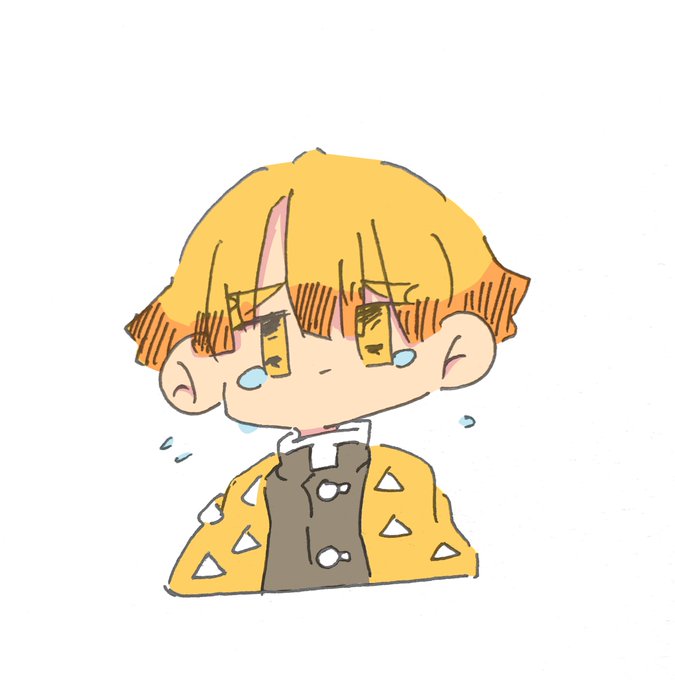明太子🪼さんがTwitterに投稿した我妻善逸(鬼滅の刃)のイラスト。