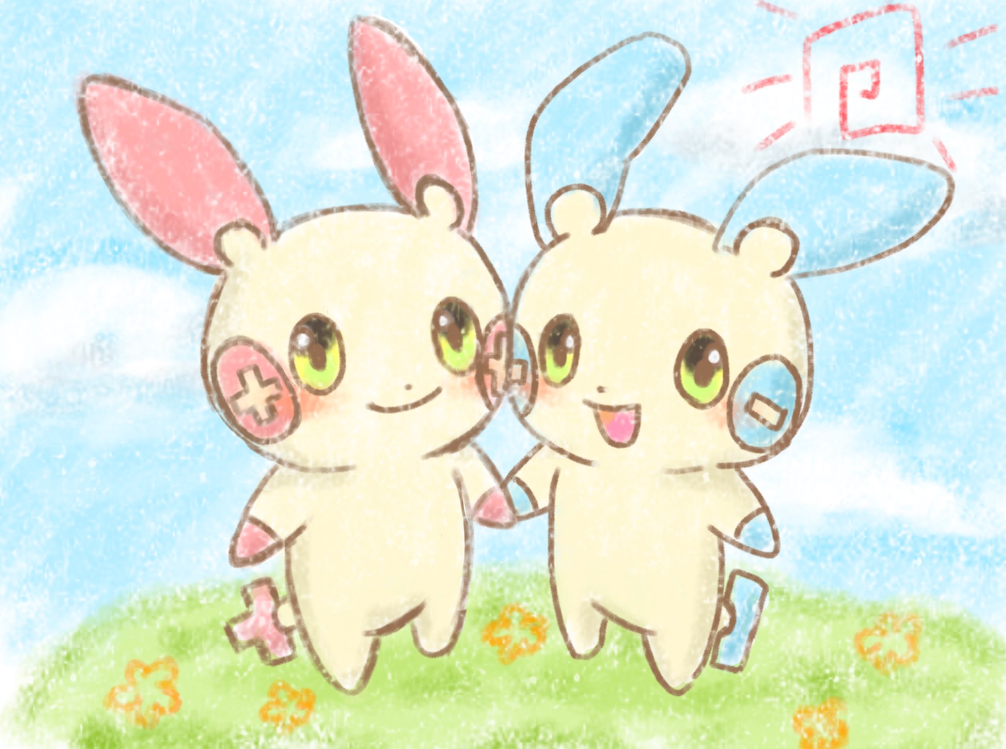 いぶ Pa Twitter プラスル マイナン イラスト 絵描きさんと繋がりたい ポケモン T Co Bvnmlw9zxm Twitter