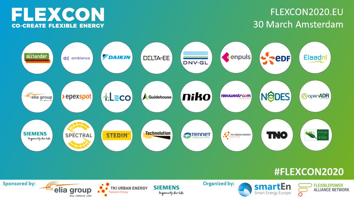 smartEnEU's tweet photo. 🚨⚠️ We are proud to welcome speakers of over 20 organizations at #FLEXCON2020 , the conference that brings together people from different disciplines & industries with the common goal of engaging consumers in the #flexibleenergy revolution!
📢 Register: https://t.co/3m4kTCBt6F https://t.co/S8DnWzfRHp