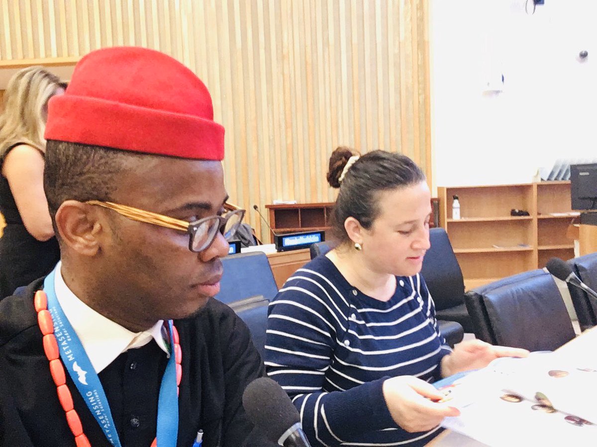 Gbujiedan19's tweet photo. @mayelaicalderon thank U 4 showcasing @Team54Projects work on #RepClime, the panel organized by- @undgc_cso
@FriendshipAmbas
@salonetitihawa it’s not enough to ask to be on the table. one must deliver a product or services to address the problems. #DecadeofYouthAction https://t.co/azUCXbvWNO