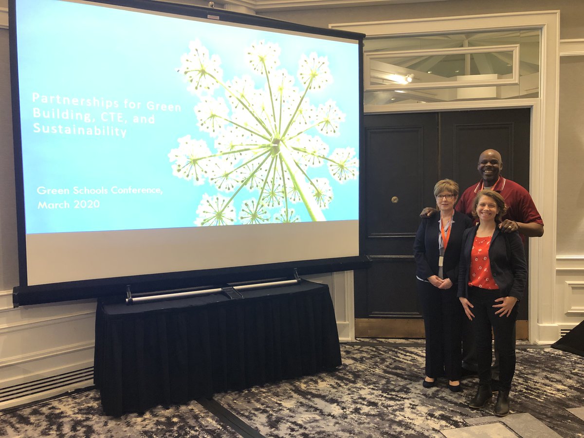 ecorise's tweet photo. Enjoyed presenting at #GSCE20 w/ Mary McCarthy of @EversourceCorp & Kevin McCaskill of Madison Park Technical Vocational HS in @BostonSchools! We covered how companies, community orgs & schools can partner to enhance #CTE offerings, preparing students for exciting green careers. https://t.co/dTQjnQfatq