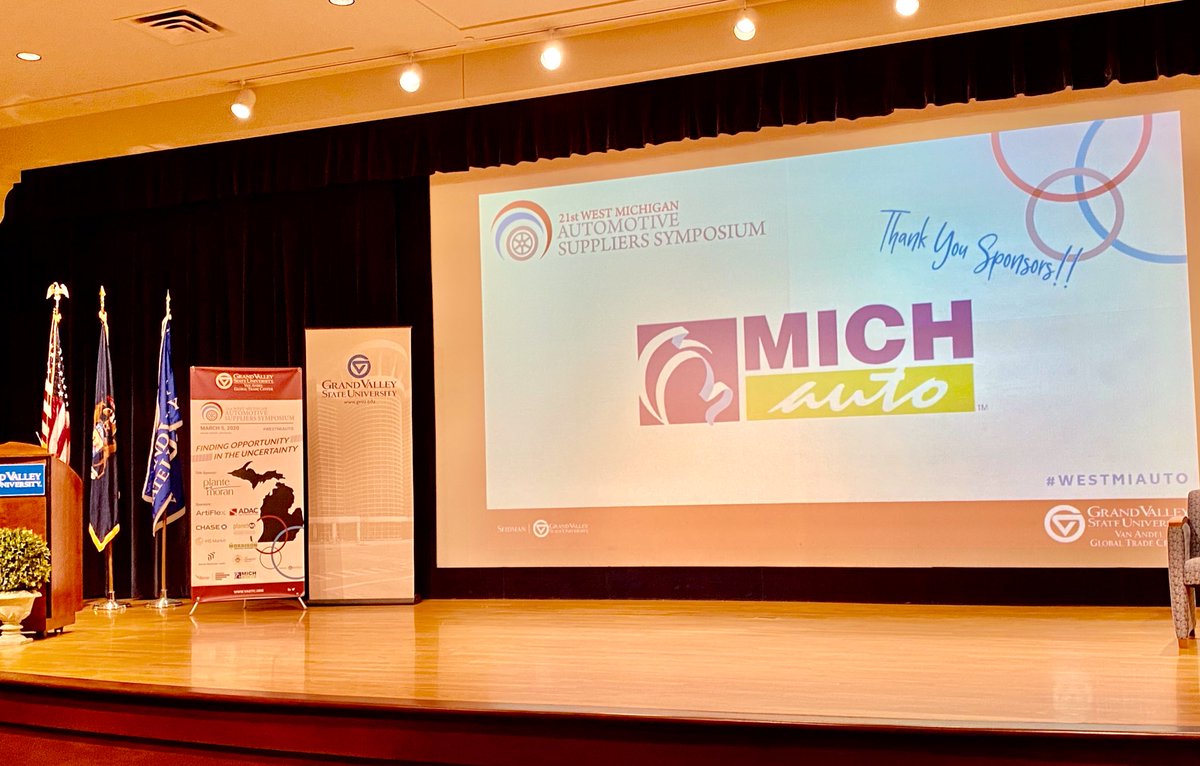 glennrstevens's tweet photo. We’re in @CityGrandRapids at the @VAGTC for the West Michigan Automotive Suppliers Symposium. @MICHauto is honored to be a supporting sponsor. #WestMIauto #MichiganIsAuto https://t.co/rSb4EZwEOA