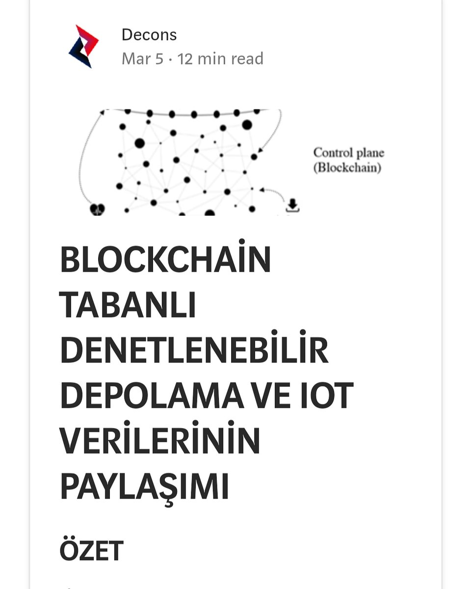 Deconsensus's tweet photo. Medium platformunda yeni yazımız çıkmış bulunmakta 🚀 Profil biomuzdaki linke tıklayarak yazımıza erişebilirsiniz #blockchain #decons #medium #article https://t.co/VF9g9u5eGE