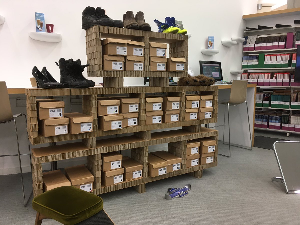 The <a href="/empathymuseum/">Empathy Museum</a> are visiting CIPD Towers today, encouraging us to walk a mile in anothers’ shoes. A moving experience.