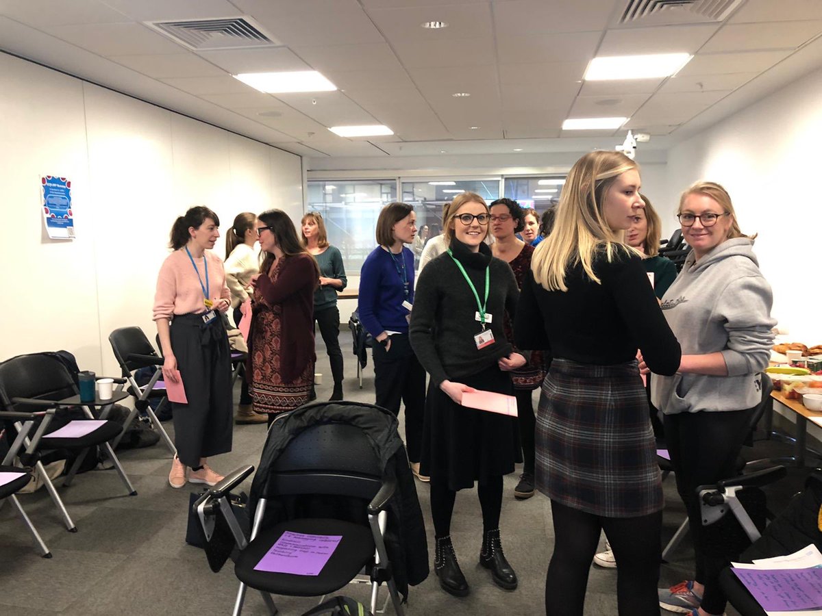 RebeccaMLiv's tweet photo. A great @uclh #AHPnetwork meeting this morning. Some great networking, and ideas around #wellbeing, using myUCLH and sharing skills. @Orla_McCourt @CatLawrence @LouisaWeighill @AliceNicOT @Char_Massey @irishClaire61 @handtherapyLCR @jo_gelona https://t.co/Kvqe75qyXG