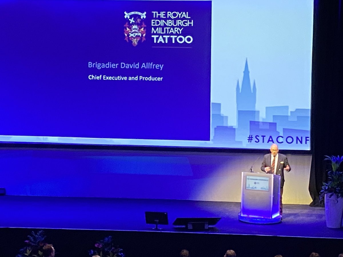 wildscotland's tweet photo. Brigadier David Allfrey, congratulates @MCrothall &amp; the @st_alliance team on an incredible conference and for their dedication and hard work on behalf of the tourism industry in Scotland. We certainly second that. Thank you once again team @st_alliance 🙌🏼 #STACONF @VisitScotNews https://t.co/etH02fqBPu