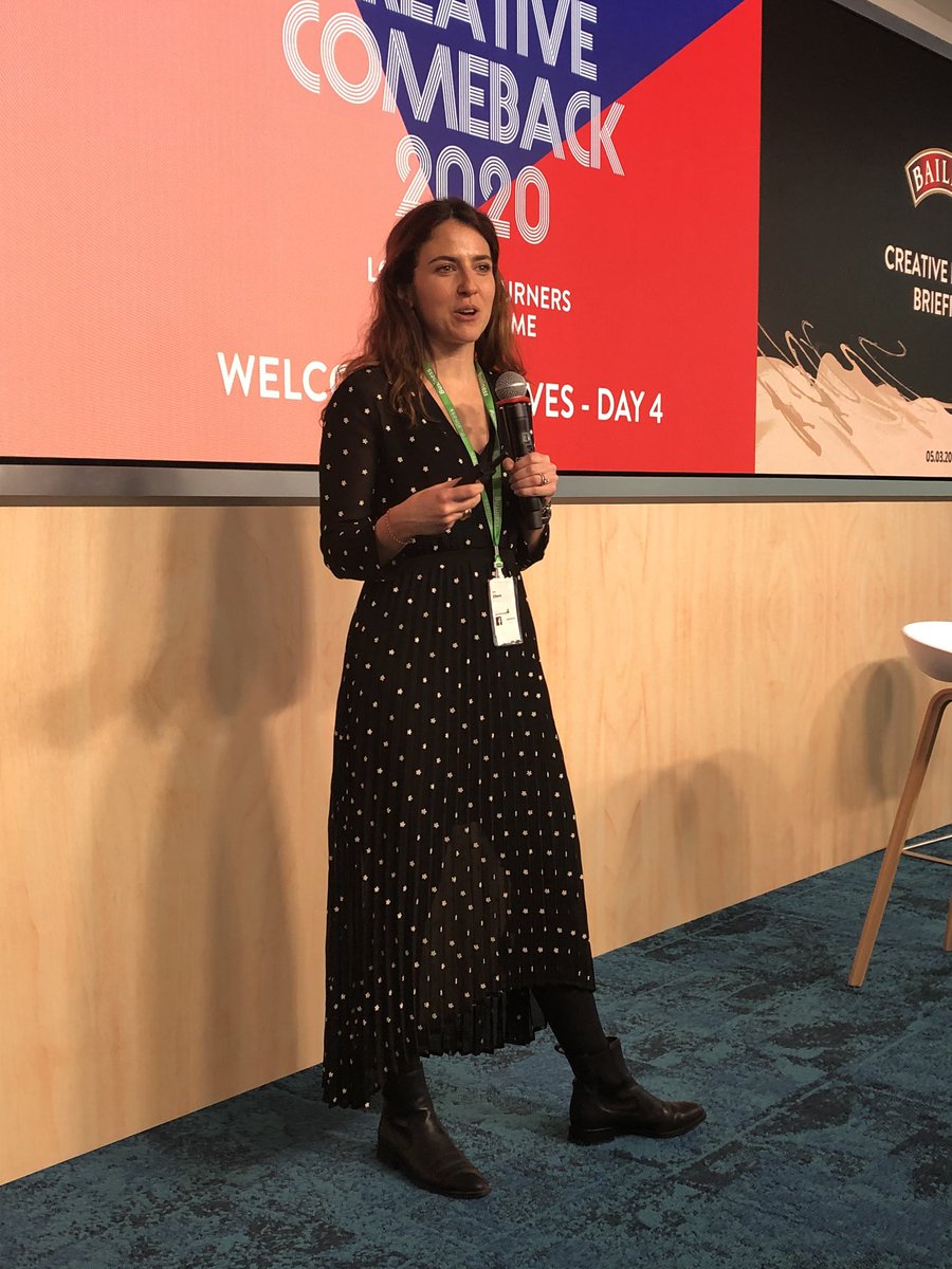CreativeEquals's tweet photo. ‘We believe diverse teams do the best work’ @Diageo_News @DiageoGB Eileen Hanna takes the stage to brief in #creativecomeback2020 at @Facebook so excited for this one https://t.co/eeIdhXn3DR