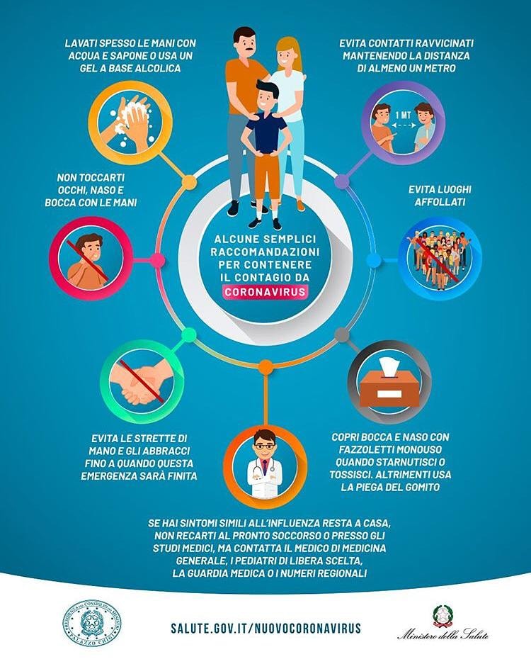 GiulioNotturni's tweet photo. Per combattere il #coronavirus è necessario che ognuno faccia la sua parte.

Segui queste semplici raccomandazioni e condividi!

#covid19 #COVID19italia #coronarvirusitalia https://t.co/A6guWiScnL