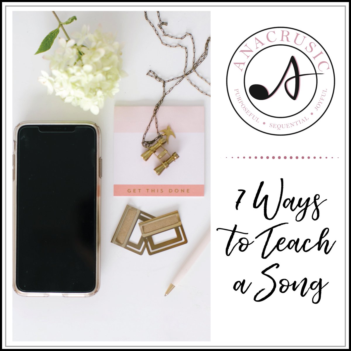 annemileski's tweet photo. Today's Episode of The Anacrusic Podcast is LIVE!! 🎉
.
In the hopes of keeping your classroom as engaging as possible, today I’m sharing seven ways to teach a song. (psst!! Don't forget to visit the show notes to snag your FREE GUIDE!!)
.
Listen here --> https://t.co/Vk3QmDEfgV https://t.co/wJ1pr9JemN