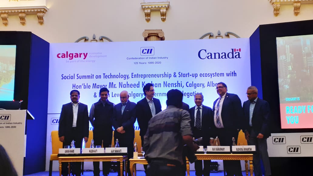 Indglobal's tweet photo. India-Calgary Business Roundtable: March 2020
#Indglobal CEO, Rakesh Dadhich attended #SocialSummit on #Technology, #Entrepreneurship & #Startup ecosystem with Hon'ble Mayor of Calgary (Canada), Mr. Naheed Kurban Nenshi & High-Level #Calgary Government Delegation. https://t.co/ilFGcQKyeA