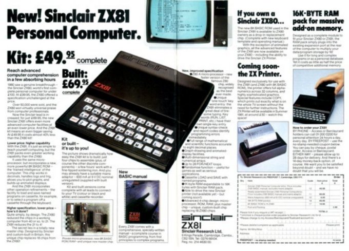 Rainmaker1973's tweet image. #Today in 1981, the Sinclair ZX81 computer was launched with 1kB RAM bit.ly/2n2Uixh