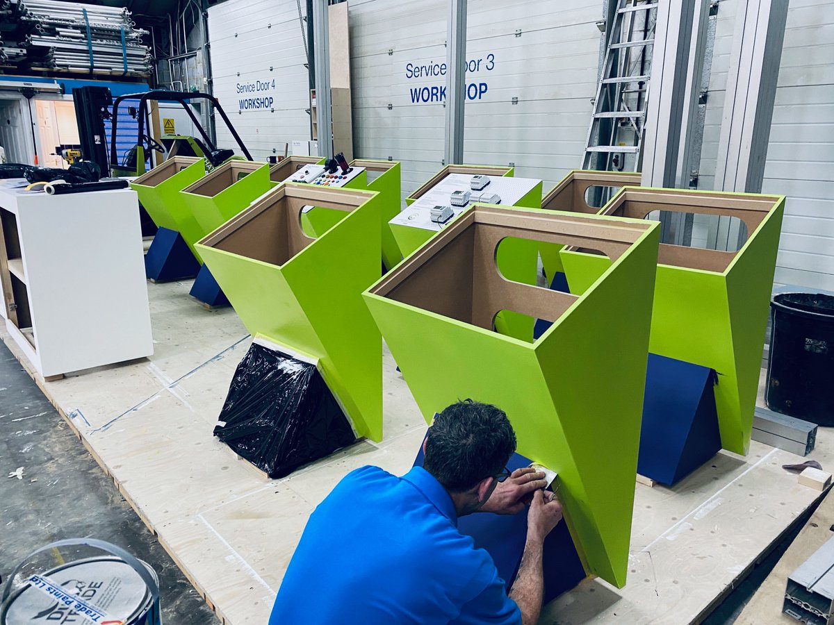 teamwestend's tweet image. Here in the WOW factory #teamwestend have been busy refurbishing these exhibition display pods for #CharterControls. Look out for their exhibition stand we are building at the @DrivesnControls 2020 event in April at the #NECBirmingham #unipoweruk #thenec #eventprofs