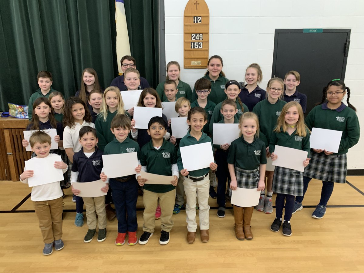 GreenParkLS's tweet photo. We awarded our students with their character trait awards for this past month. This month’s character trait was Grit. Congrats to this great group of kids who are setting a daily example for their peers! 👏🏻 
#GPLS #LuthEd #FormativeFive #ChristianEducation #Grit #BeTheExample https://t.co/Q3aMZyjbqq