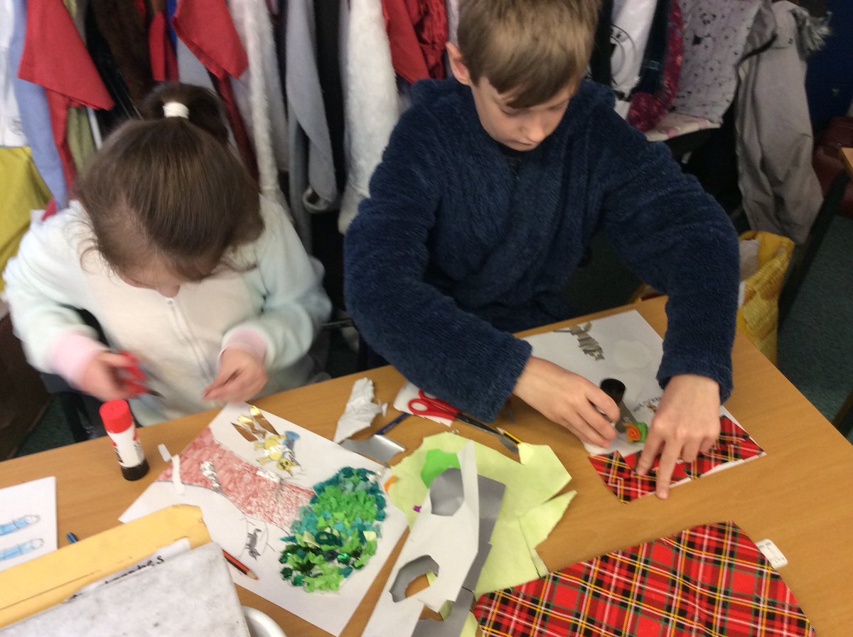 Year 4 illustrated a page from <a href="/gwyneth_rees/">Gwyneth Rees</a> brilliant book, “Super Cats”, using the medium of their choice. #WorldBookDay2020