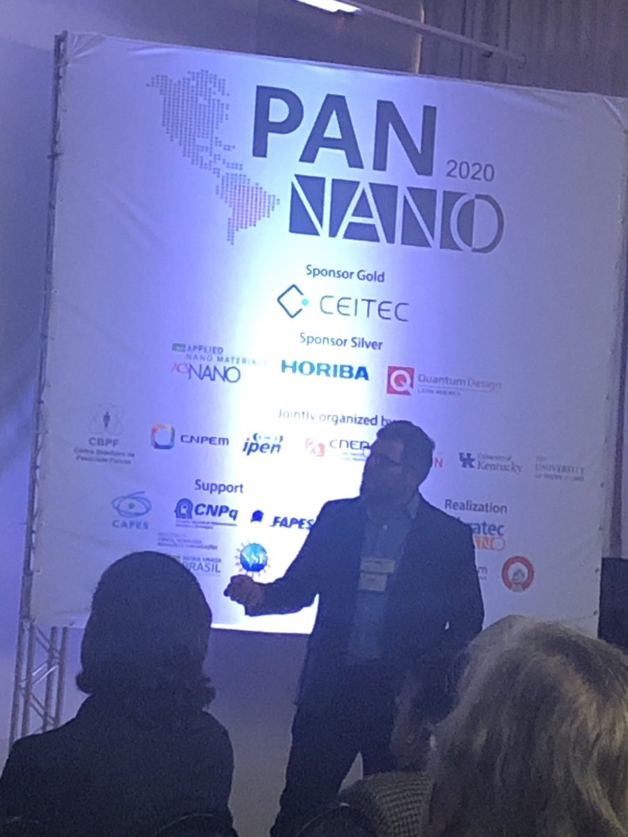 NirupamAich's tweet photo. ⁦⁦@GeoffBothun⁩ from URI showing RF and NIR heating of magneto-plasmonic nanohybrids for cancer therapy. #Pannano https://t.co/v0ZOf1nClH