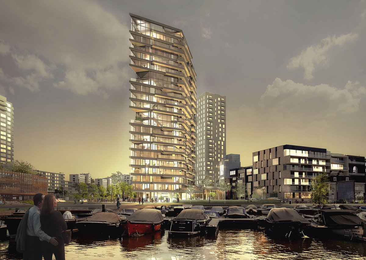 MHBbv's tweet photo. MHB is working on: Haut, Amsterdam
One of the tallest wooden buildings in the world and the first residential building in the Netherlands with the highest sustainability label available. Design: Team V Architectuur / Zwartlicht

https://t.co/9edzh6HFOP https://t.co/dMsLiXbbfi