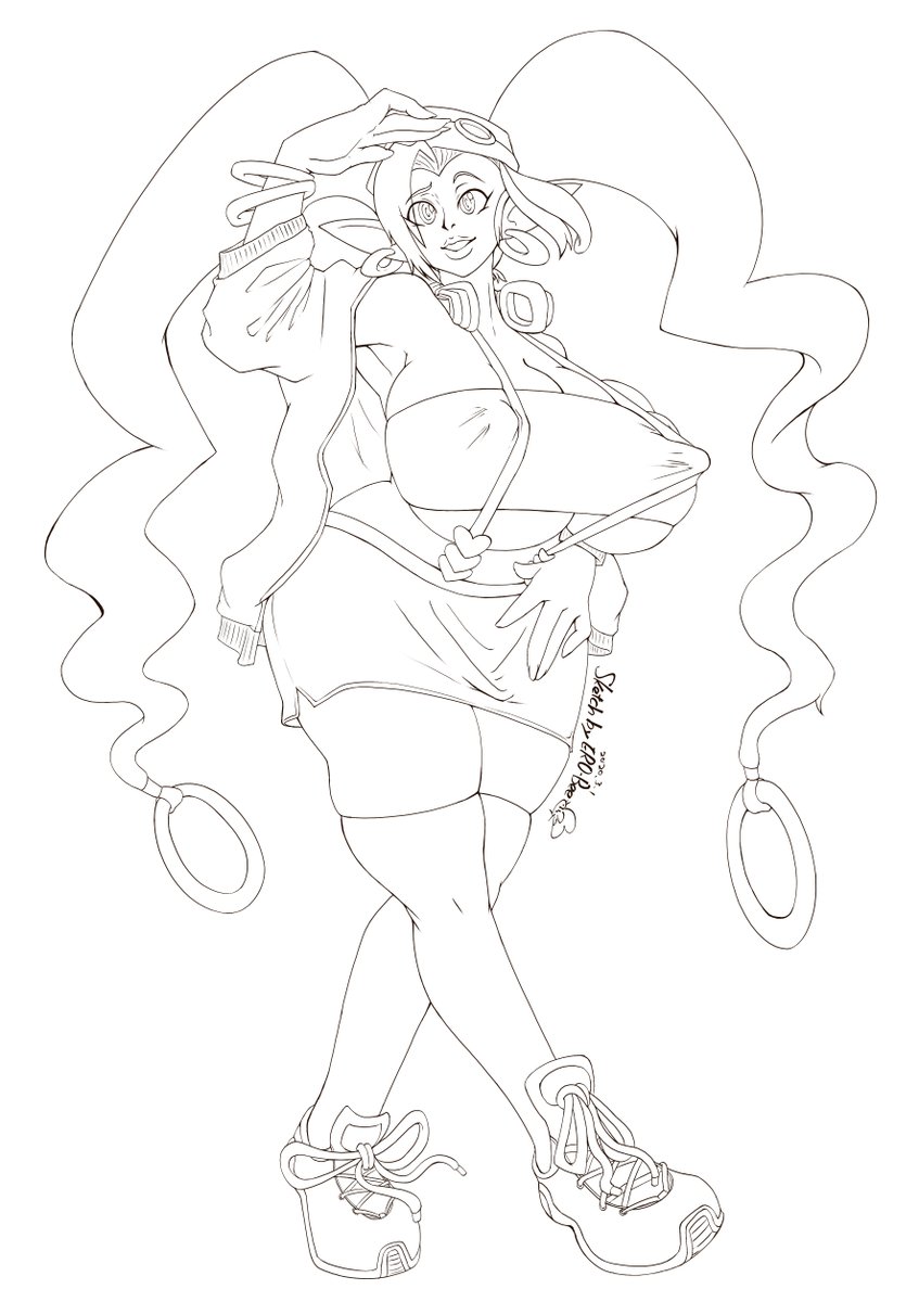 ERO_Bee's tweet photo. #commission 20200305 #lineclean #sketch 
for NinjaBunneh https://t.co/9f0jA3N5qU