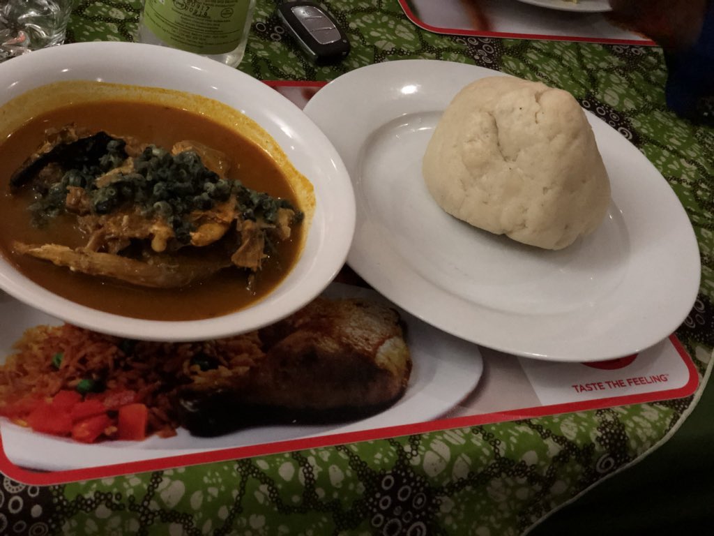 Jevenik, wuse 2Native soup and swallowN1500Obviously i didnt even eat up to half because jevenik portions mehn>>>>>Anyway if youre looking for where to eat tasty nigerian food , jevenik is it.Like your average mamaput but has A/C