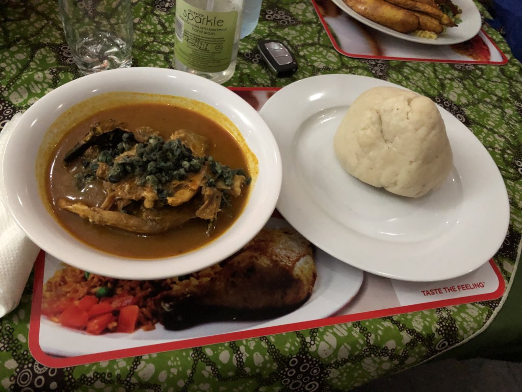 Jevenik, wuse 2Native soup and swallowN1500Obviously i didnt even eat up to half because jevenik portions mehn>>>>>Anyway if youre looking for where to eat tasty nigerian food , jevenik is it.Like your average mamaput but has A/C