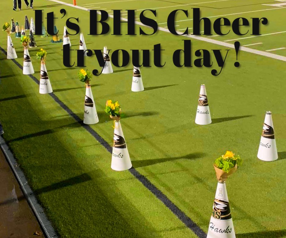 Good luck to all of our tryout candidates! GO HAWKS!! 💚💛💚💛