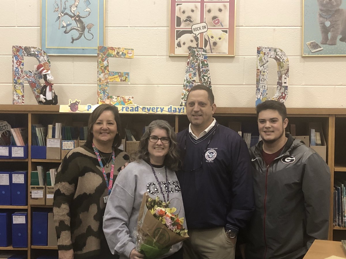 glynncoschools's tweet photo. Happy Thursday and a big congrats to Mickey Kirkland of Golden Isles Elementary on being named this year’s Media Specialist of the Year. What a well-deserved honor! #weteachglynn #growleadexcel #gcss1920 https://t.co/dufZFJhS8n