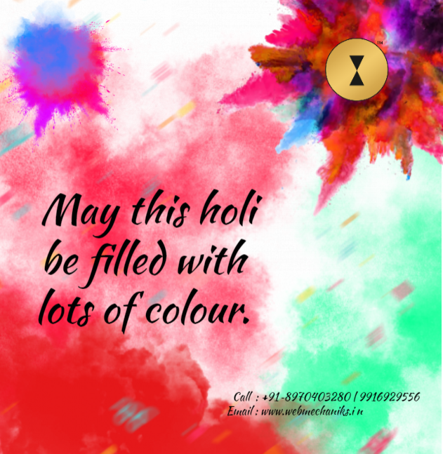 WebMechaniks's tweet photo. WebMechaniks wishes you all a very happy and safe Holi!!
#safe #safetyfirst #happy #HappyHoli2020 #colourful #GoodVibesOnly https://t.co/i0NMTehzRm