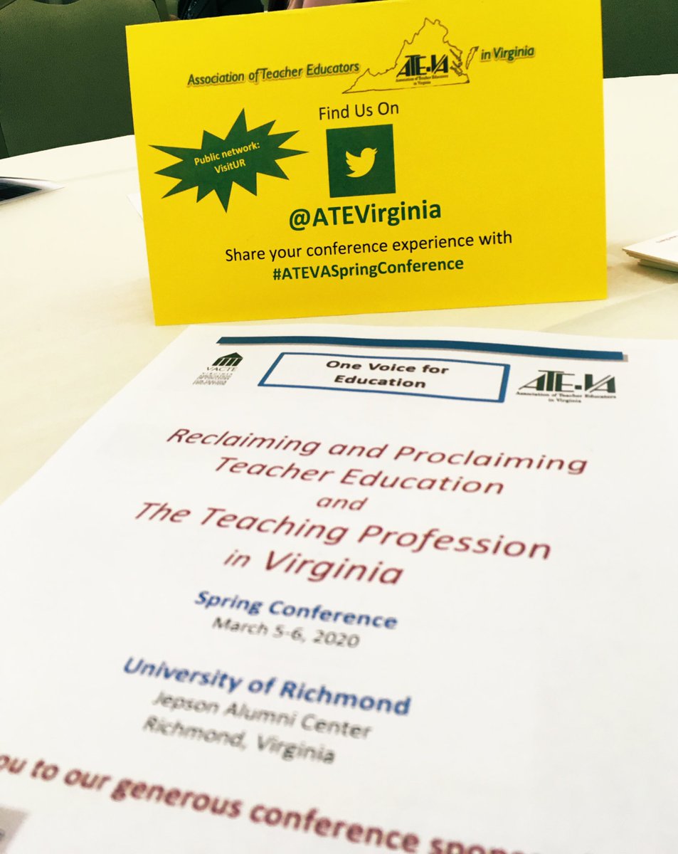 ATEVirginia's tweet photo. Conference day is here! Share your experience and continue the conversation with #ATEVASpringConference. https://t.co/CjmohSabf5