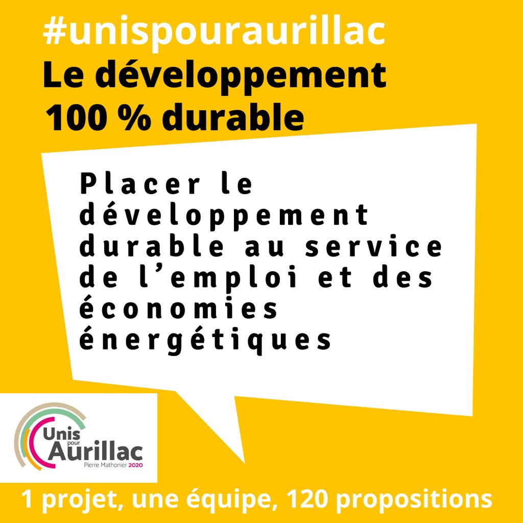 mathonier2020's tweet photo. [Le développement 100 % durable] Le bois et l’ensoleillement, sources énergétiques respectueuses, disponibles localement, seront créatrices d’emplois en associant les citoyens au sein de la SCOP bois et de la centrale villageoise photovoltaïque #unispouraurillac #villesolaire https://t.co/Z9oUPjy8nr