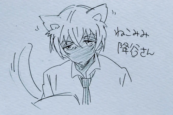 降「なんだ?」
風「いえ…」
猫化しても動じず仕事するふるや氏 