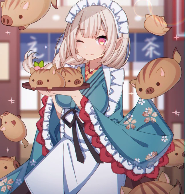 #無言でメイドさんをあげる見た人もやる 