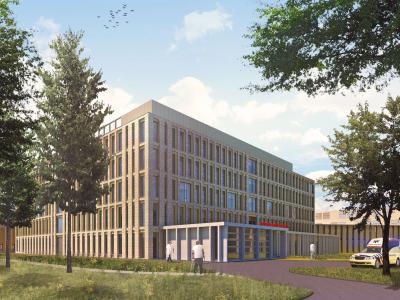 New Project! For the new #Tergooi hospital in Hilversum, mbX will make the fins and façade elements. We have started the engineering process. Later this year, the #HPC facade elements will be installed.