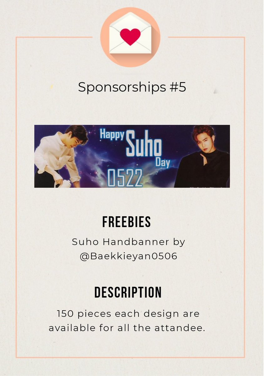 4MYAeris's tweet photo. Preview #30
Sponsorships from @Baekkieyan0506 for #BackToBasicWithEXO #3291DaysWithSehun is revealed 🥳
This pretty Handbanner is up for grab soon🙈 These are 2 different pieces of Handbanner yaa💓 You can choose which member you want on the day🥰 See ya soon merries😃 https://t.co/GK4ohruBPy