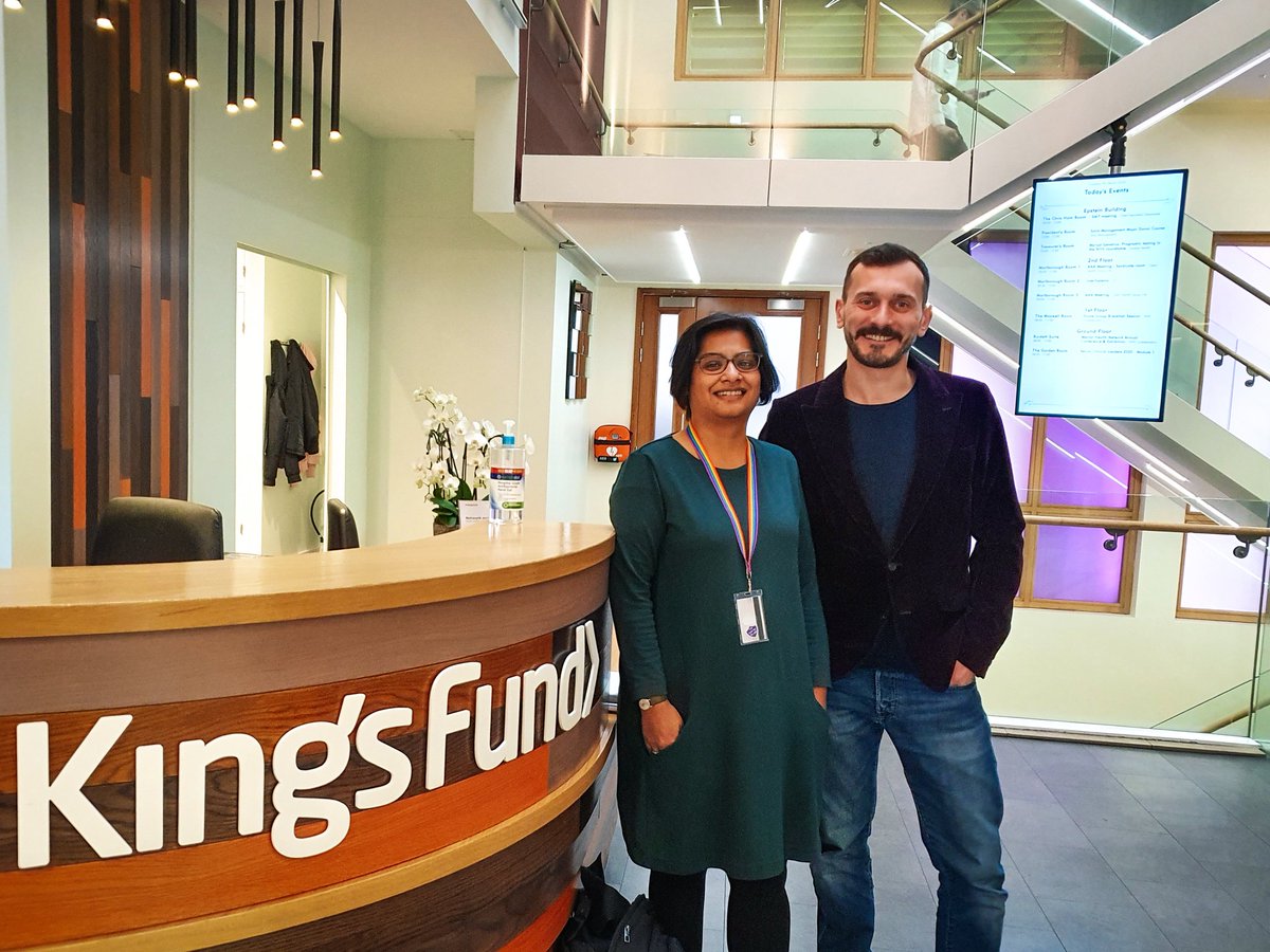 KarolKuczera's tweet photo. Excellent meeting with @ShilpaRoss at the @TheKingsFund, where we discussed learning on workplace #Inclusion and #Culture. Really excited to share the data from the Workplace Inclusion Questionnaire #WIQ which I'm piloting with Trusts in KSS through HEE @CavitaChapman @pspicer01 https://t.co/ww4bEE654u