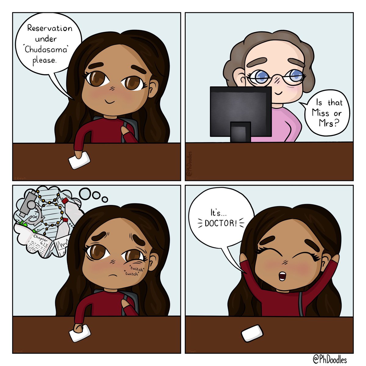 YoginiChudasama's tweet photo. I passed my PhD viva today!! 🥳🍾🥂🎉#PhDone #AcademicTwitter 

Huge thanks to the examiners, supervisors @arc_em @LRWEUnit @LeicesterBRC @NafeesaDhalwani, family &amp; friends💗🙏 

A special thanks to @PhDoodles for the amazing illustration! 🎉

Officially #DrChudasama ☺️ https://t.co/MA14A7yJXx