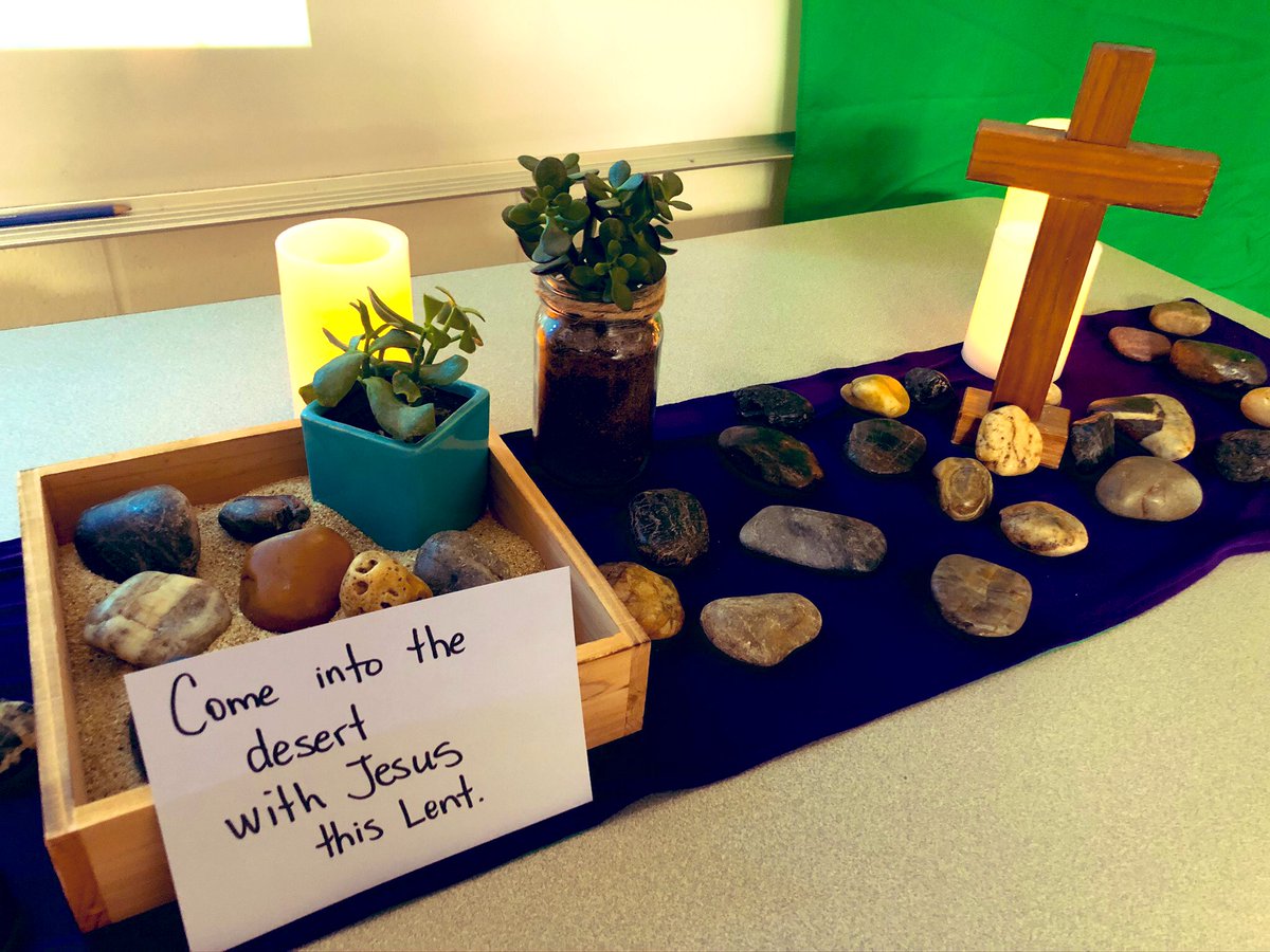 MrsBoehm's tweet photo. Thank you @JackieComartin, our chaplain, for leading our @St_JohnXXIII staff in a beautiful prayer and reflection yesterday. #Lent2020 #Lovefirstlastandalways #prayerrocks https://t.co/hj27RyQEpE