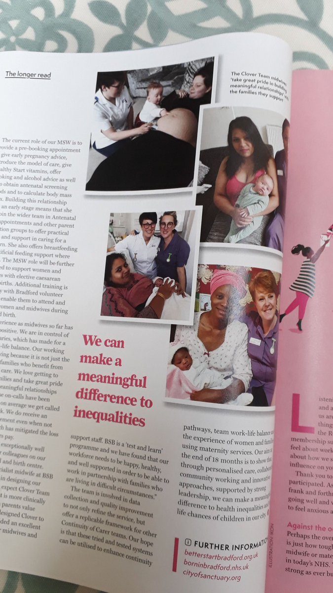 CloverTeam2's tweet photo. @MidwivesRCM magazine has kindly published an article about Clover Team in the new edition 😊🍀😁 we are all very excited here at Clover Towers! @rjwrm @karendawber @keogh_sara @BTHFT @bsarahbennett @BetterStartBfd @Mel_Pickup @AmandaFirthRM https://t.co/qUVKwYp8BI