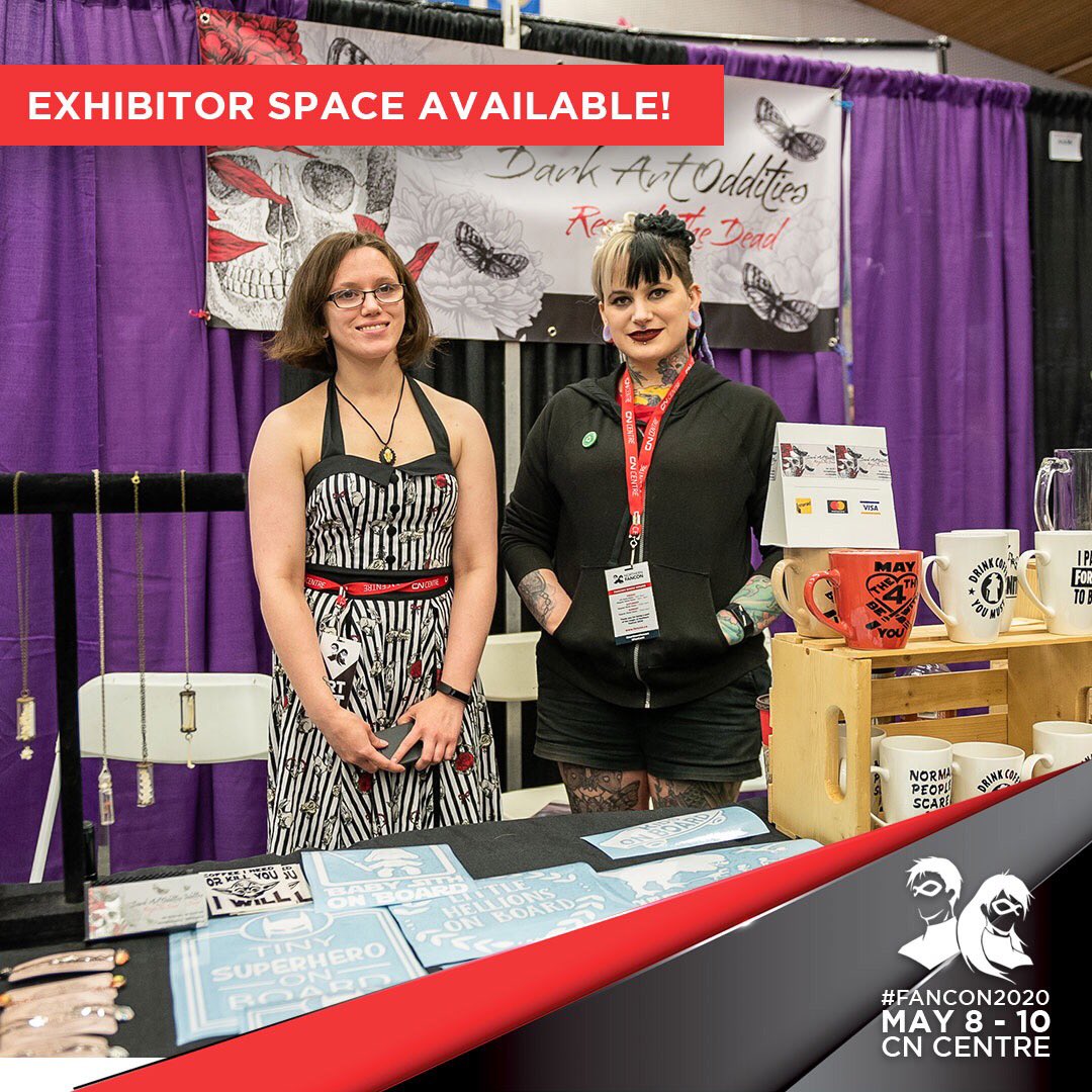 northernfancon's tweet photo. Exhibitor space is still available for #FanCon2020 Don’t miss your opportunity to reach thousands of people with your products and services. For more information or to register, visit https://t.co/DjeYELotfy
#NorthernFanCon #exhibitor #vendor #smallbusiness #popculture #cityofPG https://t.co/sfYtI4wQG9