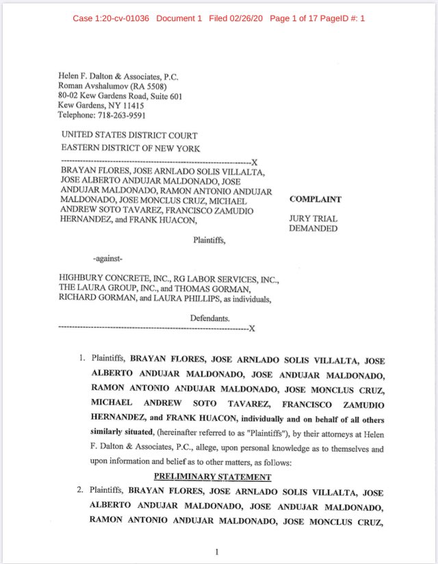 EmcwilliamsMc's tweet photo. #HighburyConcrete & #RockroseDevelopment join together to #Ripoff #WorkingClass Families in #NYC #ConstructionIndustry as @NYCCouncil @NYCComptroller #PoliticalCoverUp #421a #TaxFraud #WageTheft exposed in #HighburyLawsuit #ItNotOk #JoinUs and demand #Justice https://t.co/t2Rtesq32C
