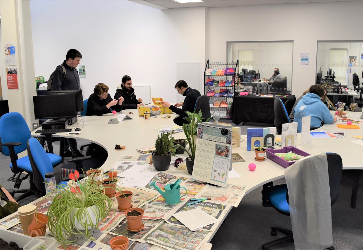 UCWeston's tweet photo. We celebrated #UniMentalHealthDay today with planting, chats over coffee and cookies, a building resilience workshop and other de-stressing activities - including playing catch with Paddy the dog 🌻🍪☕️🐶

Don't forget that our HEART student welfare team is always there for you! https://t.co/u0ipqedPqv