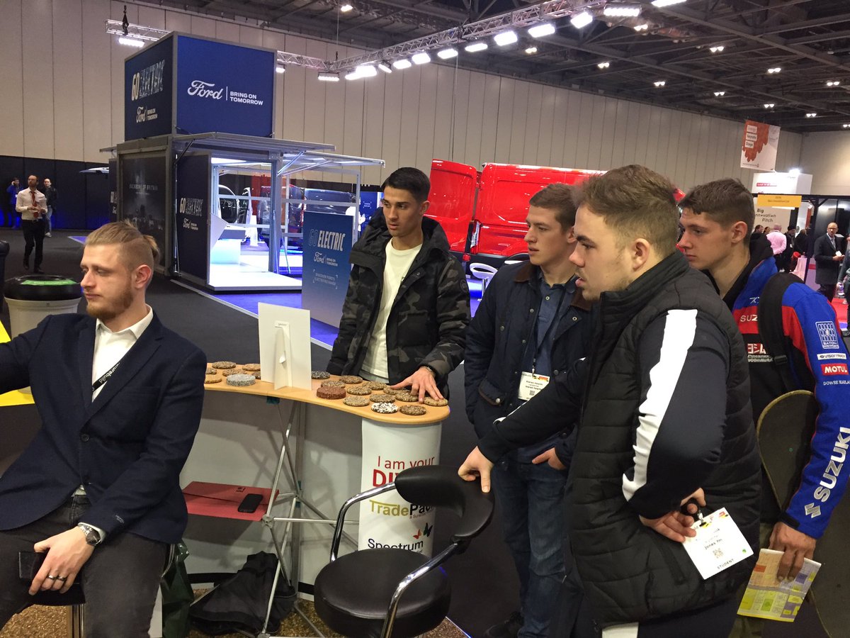 Students from @northkent_college enjoying this year’s Futurebuild.

<a href="/TimberTradeFed/">TDUK</a> <a href="/FuturebuildNow/">Futurebuild</a> #Futurebuild2020  #ClimateEmergency #sustainable #simplystairs #woodwork #woodworking #carpentry #joinery #handcut #design #build #timber #wood #roofs