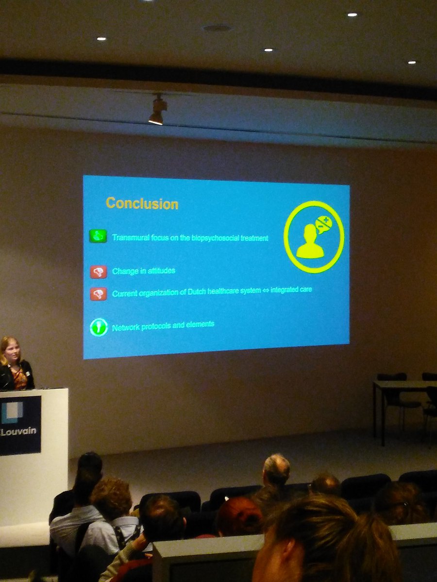 <a href="/CynthiaLamper/">Cynthia Lamper</a> shows difficulty of multidiscipline Care in a healthcare organised in silos in the Netherlands. Belgium would be the same I'm sure!