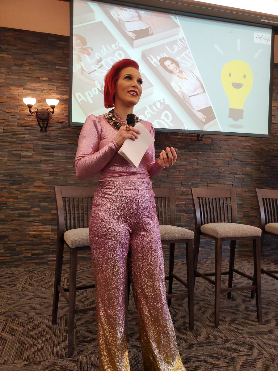 And for the stop apologizing portion of #herhalton breakfast,  it's Professor Maja. Raise that threshold for apologizing ladies!