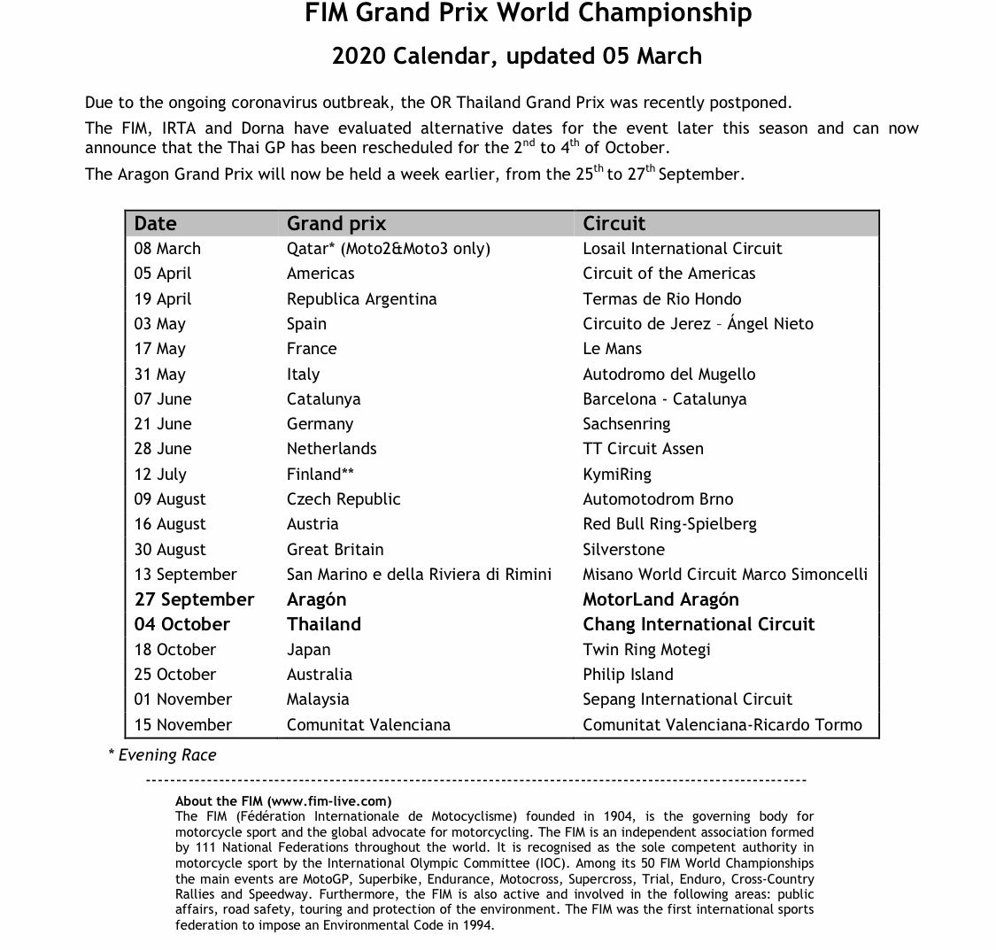sachiko_honey's tweet photo. で、機材の都合があるからそうだよねって形に収まった。#motogp #scheduleupdated https://t.co/hF9Yx9P1w5