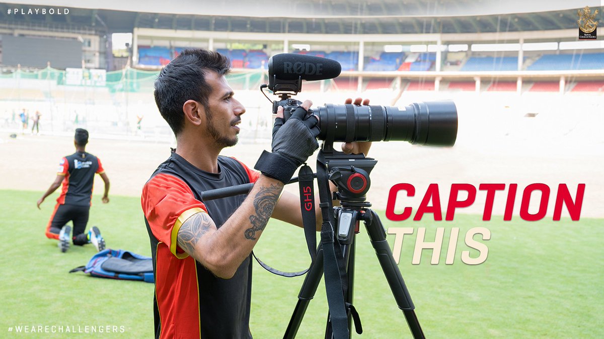 RCBTweets's tweet photo. Good in front of the camera as well as behind it. Right Yuzi? 😏

#PlayBold #NewDecadeNewRCB https://t.co/McsqZY4m2E