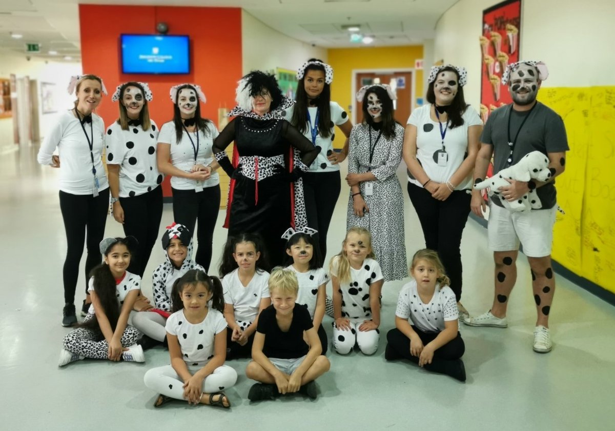 BCAbuDhabi's tweet photo. Pupils and staff celebrated World Book Day today and thoroughly enjoyed dressing up as their favourite fictional characters. Our staff were good sports as usual! #WorldBookDay #WorldBookDay2020 #BCADPrePrep #BCADPrep #BCADSenior #LoveOfLearning #LoveofReading https://t.co/BIsqsE9LXk